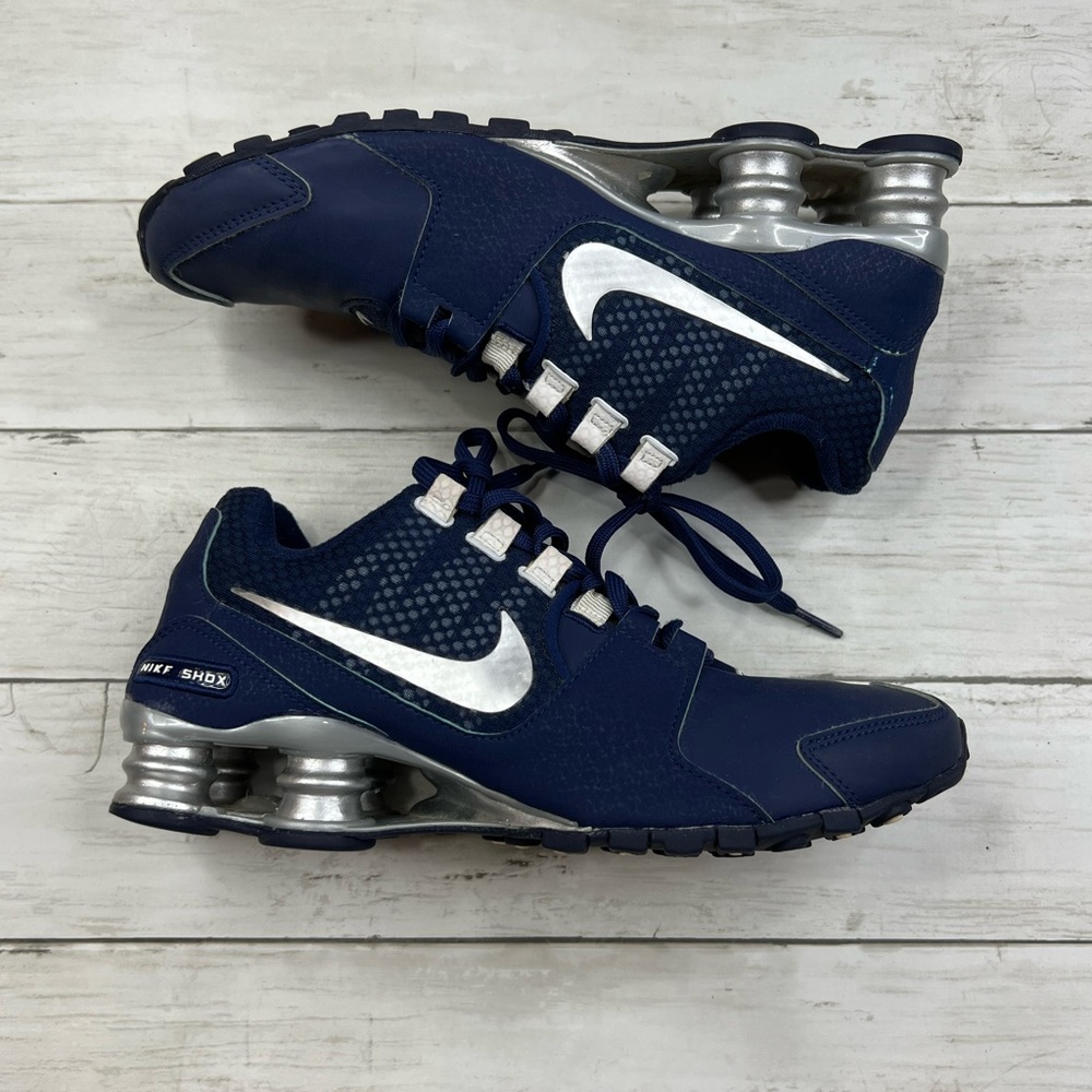 Nike Navy and Silver Athletic Shoes